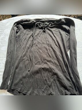 Earth Yoga Black long sleeve top cotton